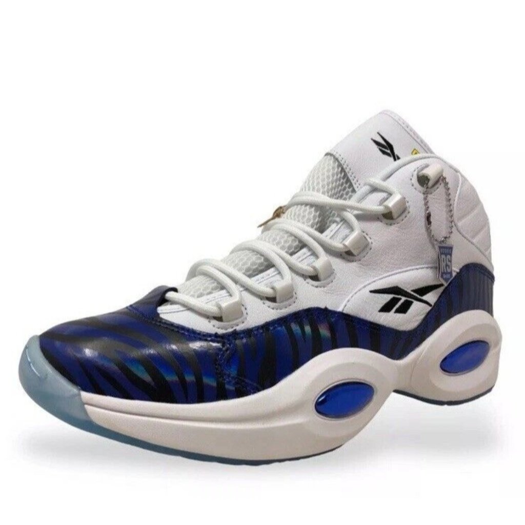 Reebok Question Mid Junior 6.5 Panini Allen Iverson Basketball Shoes Hq1103